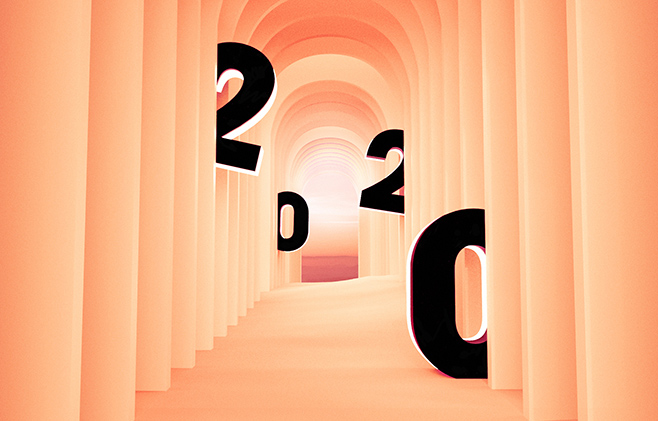 Célie Cadieux Happy New Year 2020 3D digital painting illustration