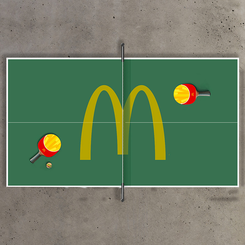 Célie Cadieux for McDonald's France, Ping Pong Table