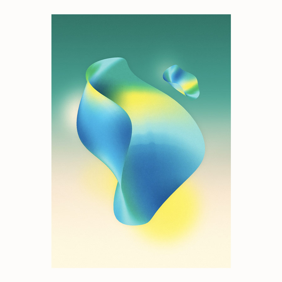 Mild Wind, digital painting created by Célie Cadieux