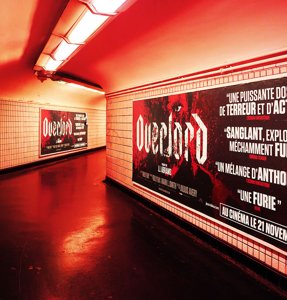 Ovelord French adaptation in Paris subway by Célie Cadieux seen at Montparnasse station