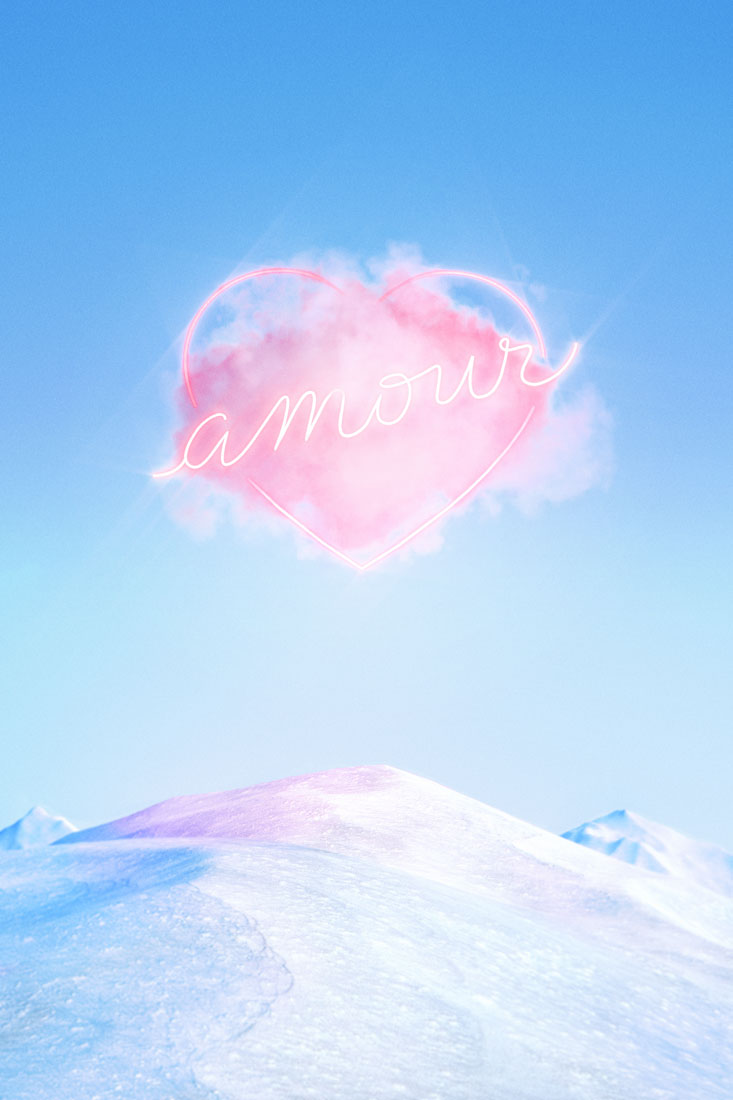 Love Metaphor Eternity by Célie Cadieux 60x40cm digital painting